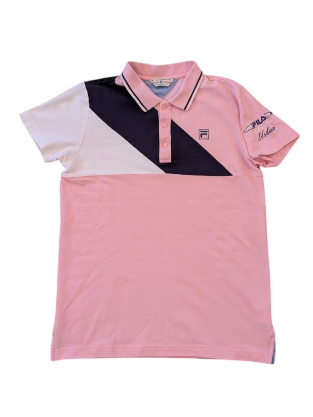 Fila Stile Sportivo Italiano Nuovi Fila Di Vita Pink Italian Tennis Polo Mens M
